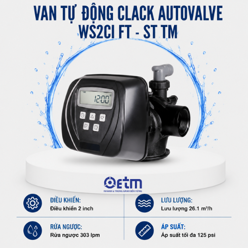 Van tự động Clack AUTOVALVE WS2CI FT - ST TM